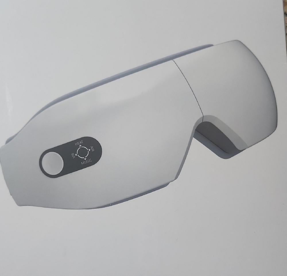 Portable White Eye Massager with Control Button-New, Never Opened
